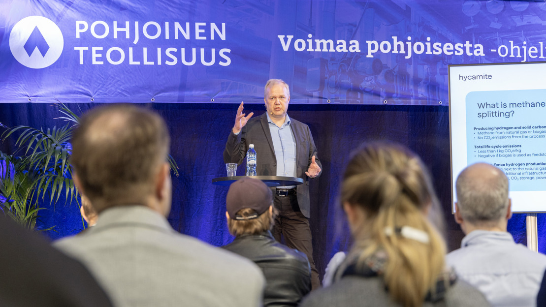 Kuva Pohjoinen Teollisuus -tapahtuman ohjelmalavalta.